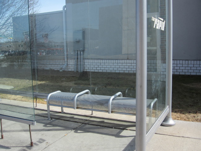 Benches at Rapid bus stop